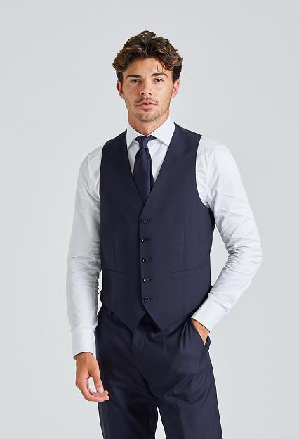 Oscar Jacobson Carlo Suit Waistcoat Navy